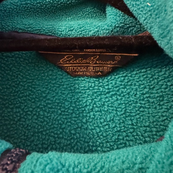 Vintage Green Half-Zip Men's fleece Sweater - Picture 4 of 13